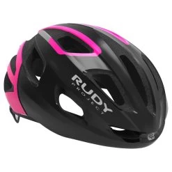 Rudy Project Strym Helmet - Black-Pink Fluo Shiny