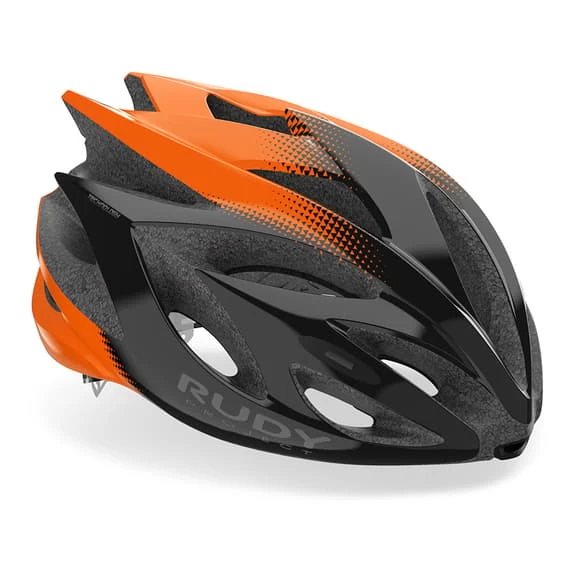 Rudy Project Rush Helmet Black Glossy Orange 1 Rudy Project Rush Helmet Black Glossy Orange