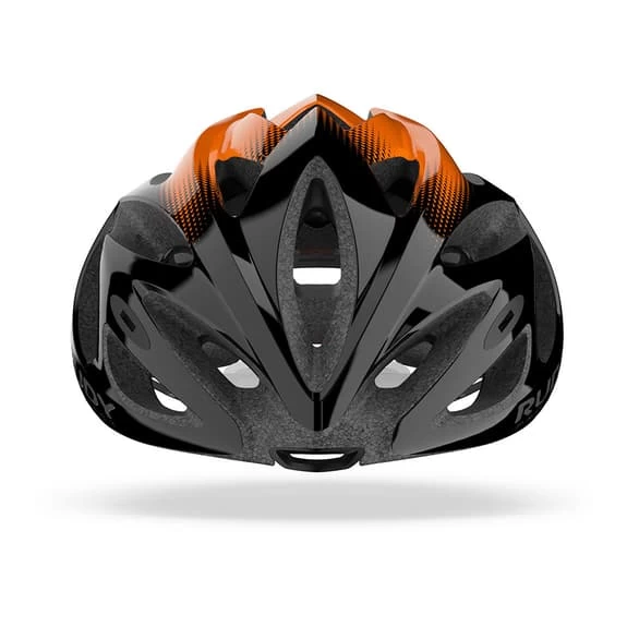 Rudy Project Rush Helmet Black Glossy Orange 2 Rudy Project Rush Helmet Black Glossy Orange - Image 2