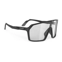 Rudy Project Spinshield Glasses Matte Black With ImpactX 2 Black Photochromic Lenses