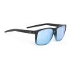 Rudy Project Overlap Glasses Black Glossy Light Blue With RP Optics Multilaser Ice Lenses