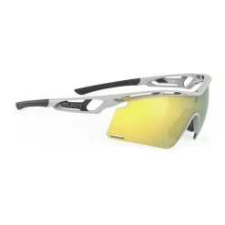 Rudy Project Tralyx + Glasses Matte Light Grey With RP Optics Multilaser Yellow Lenses