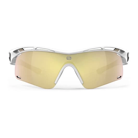 Rudy Project Tralyx + Slim Glasses Bright White With RP Optics Multilaser Gold Lenses 2 Rudy Project Tralyx + Slim Glasses Bright White With RP Optics Multilaser Gold Lenses - Image 2
