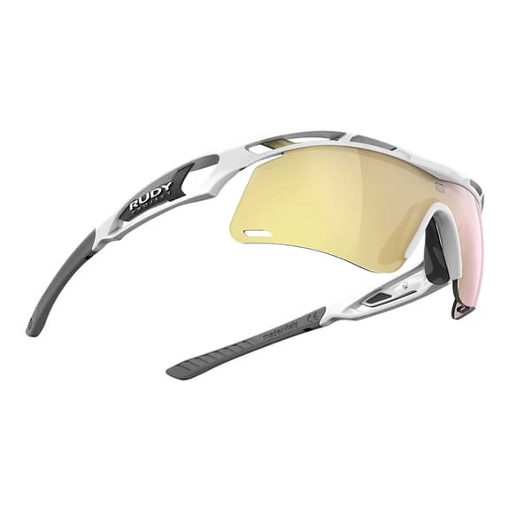 Rudy Project Tralyx + Slim Glasses Bright White With RP Optics Multilaser Gold Lenses 3 Rudy Project Tralyx + Slim Glasses Bright White With RP Optics Multilaser Gold Lenses - Image 3
