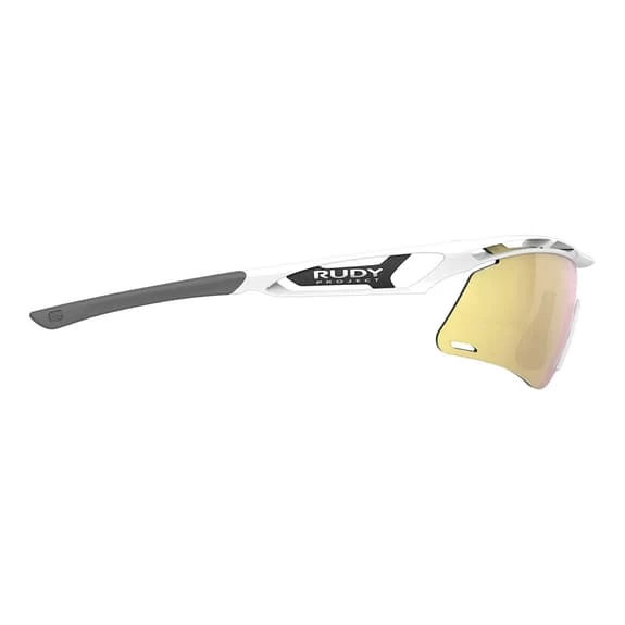 Rudy Project Tralyx + Slim Glasses Bright White With RP Optics Multilaser Gold Lenses 4 Rudy Project Tralyx + Slim Glasses Bright White With RP Optics Multilaser Gold Lenses - Image 4