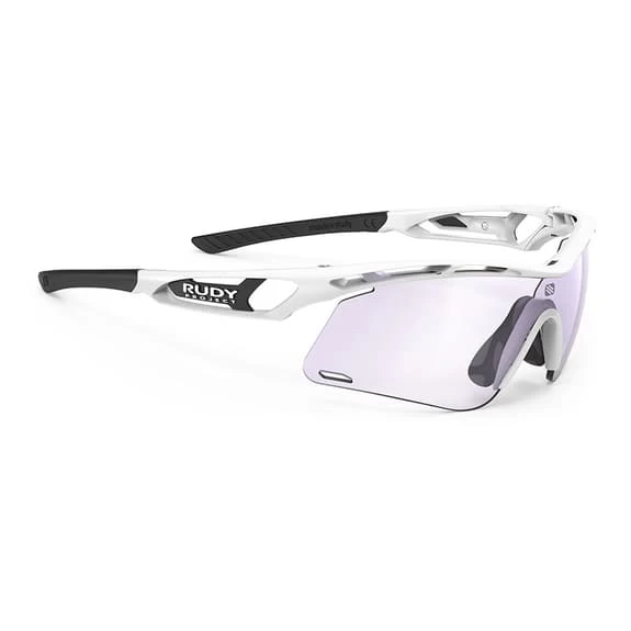 Rudy Project Tralyx + Slim Glasses Bright White With ImpactX 2 Laser Lens Photochromic Lenses Lilac 1 Rudy Project Tralyx + Slim Glasses Bright White With ImpactX 2 Laser Lens Photochromic Lenses Lilac