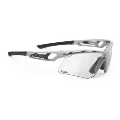 Rudy Project Tralyx + Slim Glasses Light Grey Matte With ImpactX 2 Laser Black Photochromic Lenses