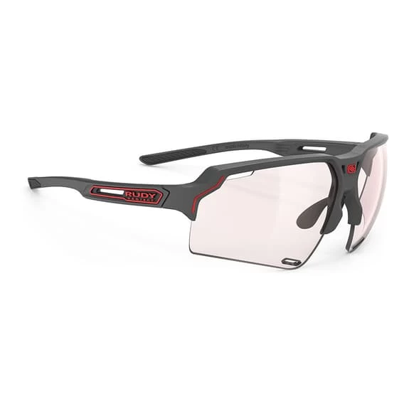 Rudy Project Deltabeat Glasses Matte Charcoal Grey With ImpactX 2 Laser Red Photochromic Lenses 1 Rudy Project Deltabeat Glasses Matte Charcoal Grey With ImpactX 2 Laser Red Photochromic Lenses