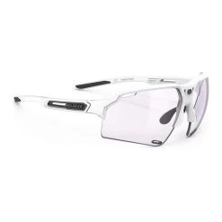 Rudy Project Deltabeat Glasses Bright White With ImpactX 2 Laser Lens Photochromic Lenses Lilac