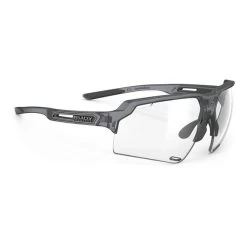 Rudy Project Deltabeat Glasses Ash Grey Metallic With ImpactX 2 Laser Black Photochromic Lenses
