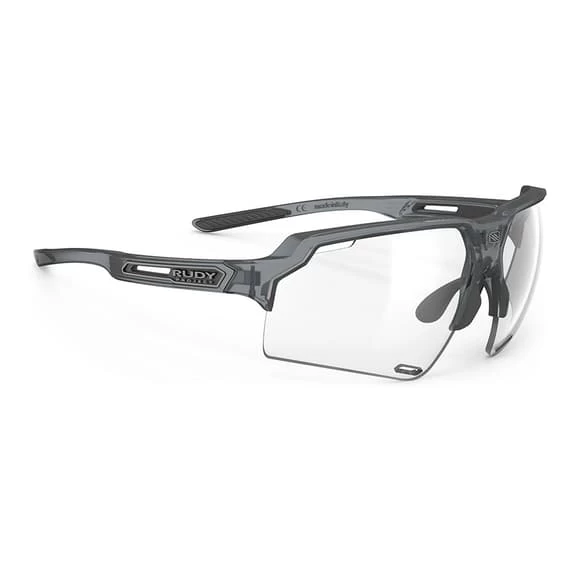 Rudy Project Deltabeat Glasses Ash Grey Metallic With ImpactX 2 Laser Black Photochromic Lenses 1 Rudy Project Deltabeat Glasses Ash Grey Metallic With ImpactX 2 Laser Black Photochromic Lenses
