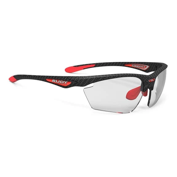 Rudy Project Stratofly Sunglasses Carbon Red With ImpactX Photochromic 2 Lenses Black 1 Rudy Project Stratofly Sunglasses Carbon Red With ImpactX Photochromic 2 Lenses Black