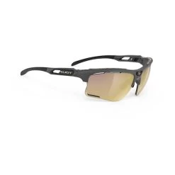 Rudy Project Keyblade Glasses Matte Dark Grey With RP Optics Lenses Multilaser Gold