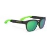 Rudy Project Spinair 56 Sunglasses Black Green With Polar 3FX HDR Multilaser Lenses Green
