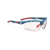 Rudy Project Propulse Glasses Blue Pink With Photochromic ImpactX 2 Lenses Red