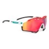 Sunglasses Rudy Project Cutline White Grey Red With RP Optics Multilaser Red Lenses