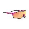 Rudy Project Cutline Capsule Edition Glasses Fluorescent Pink With Multilaser Orange Mirrored Lenses