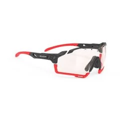 Rudy Project Cutline Glasses Black Red With Red ImpactX 2 Photochromic Lenses