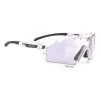 Rudy Project Cutline Glasses White Black With ImpactX 2 Lilac Photochromic Lenses