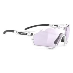 Rudy Project Cutline Glasses White Black With ImpactX 2 Lilac Photochromic Lenses