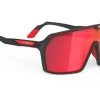 Rudy Project Spinshield Glasses Matte Black With RP Optics Multilaser Red Lens