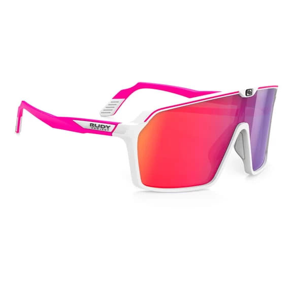 Rudy Project Spinshield Glasses Fluorescent Pink White With Red RP Optics Multilaser Lenses 1 Rudy Project Spinshield Glasses Fluorescent Pink White With Red RP Optics Multilaser Lenses