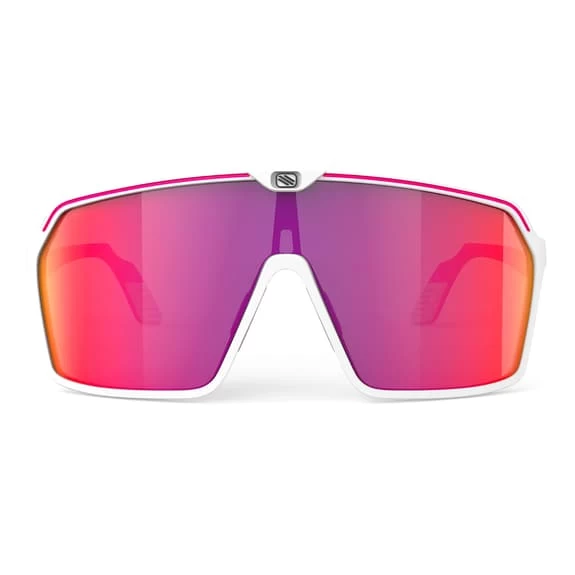 Rudy Project Spinshield Glasses Fluorescent Pink White With Red RP Optics Multilaser Lenses 2 Rudy Project Spinshield Glasses Fluorescent Pink White With Red RP Optics Multilaser Lenses - Image 2