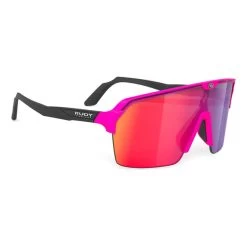 Rudy Project Spinshield Air Glasses Fluorescent Pink Black With Red RP Optics Multilaser Lenses