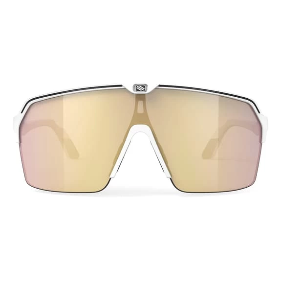 Rudy Project Spinshield Air Glasses Matte White With Gold RP Optics Multilaser Lenses 2 Rudy Project Spinshield Air Glasses Matte White With Gold RP Optics Multilaser Lenses - Image 2